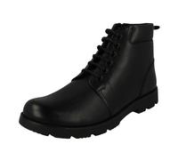 Boys Clarks Heath Mid Y Smart Biker Style Ankle Boots