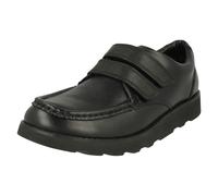 Boys Clarks Hook And Loop Fastening Formal Shoes Crown Tate