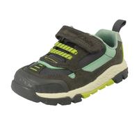 Clarks Steggy 2 Park K Grey leather Kids Boys Casual Shoes 8097-96F in a Plain Leather in Size 10.5