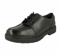 Clarks Loxham Pace Y Boys Senior School Shoes 5 Black