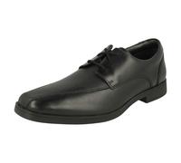 Clarks Scala Step Lace Black leather Kids Boys Shoes 5103-67G in a Plain Leather in Size 4