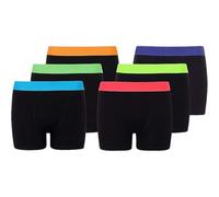 Boys Classic Boxer Shorts 6 and 12 Pack Combed Cotton Blend Designer Trunk Boxers Underwear 5 yrs - 13 yrs (13 yr, 6 Pack Black Colour with Neon Ban)