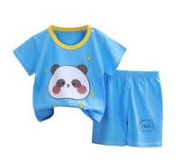 Boys Clothing Sets Loose Athletic Performance Crew Neck T-Shirt and Short Outfits Loose Athletic Performance Crew Neck T-Shirt and Short Outfits Sport Casual Summer Boys Clothing