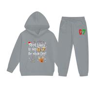 Boys Coat Sibling Matching Outfits Six Seven Theme Orange Blazer Sweatshirt Baby's First Christmas Printed Festive Spring Hat for Kids Wear