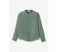 Boy's cotton gauze shirt CYRILLUS aqua green