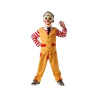 Boys Dapper Clown Costume Scary Circus Horror Halloween Kids Fancy Dress Outfit