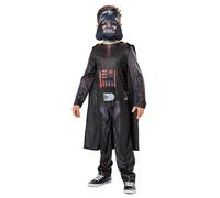 Boys Darth Vader Costume Star Wars Kids Fancy Dress Halloween Book Day