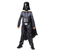 Children's Official Star Wars Darth Vader Black Halloween Film Character Costume