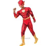 Rubies Official DC Superhero The Flash Deluxe Child's Costume, Child's Size Small Age 3-4 Years, Multiolour Halloween