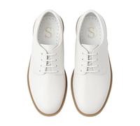 Boys Derby Patent Formal Dress White Shoes Lace Up Wedding Prom Footwear, Size UK Youth 5