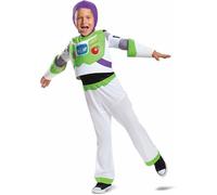Disney Official Deluxe Buzz Lightyear Costume Kids, Buzz Lightyear Dress Up Onesie, Toy Story Dress Up Costume Fancy Dress, Costumes for Boys M