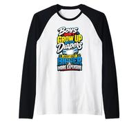 Boys Don't Grow Up Their Diapers Just Get Bigger Expensive Raglan Baseball Tee