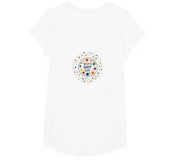 Boys Dot Day Colorful Celebration for Young Artists T-Shirt, Girls, White, Large