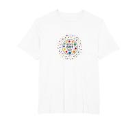 Boys Dot Day Colorful Celebration for Young Artists T-Shirt, Men's Big and Tall, White, 3X Tall