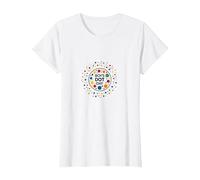 Boys Dot Day Colorful Celebration for Young Artists T-Shirt, Women, White, XXL