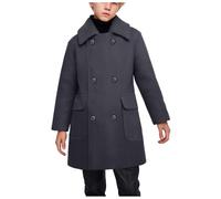 Boys Dress Coats Double Breasted Trench Coat Winter with Pockets 1 to 14 Years Unforgotten Coat (A-Grey, 7-8 Years)