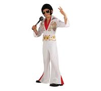 Boys Elvis Presley Costume Jumpsuit Musicain Singer Kids Fancy Dress Outfit