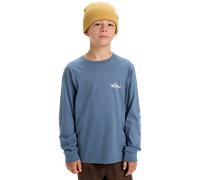 Boys EVO Border Lines Long Sleeve T-Shirt in China Blue