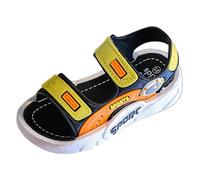 Boys Fashion Comfortable Beach Sandals With Soft Soles In Summer (Black, 1.5 Big Kids)