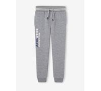 Boys' fleece jogging bottoms marl grey