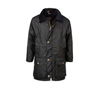 Boy's Fleece Lined Wax Jacket Kid's Waxed Jackets British Made Children's Coats (as8, age, 5_years, 6_years, regular, Navy)