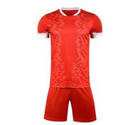 Boys Football Kit Quick Dry Tracksuit Short Sleeve Tops Sweatshirts and Stretch Athletic Shorts Sets Youth Kids Gym Football Training Fashion Outfit 2pcs Summer Sport Clothes Summer Clothing
