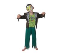 Boys FRANKENSTEIN JR Halloween Monster Muscle Chest Fancy Dress Costume Kids