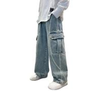 Boys Fully Elasticated Trousers Plain Jogging Bottoms School Tracksuit Bottom Sweatpants Jogger Soft Trouser Outdoor Casual Pants Zip Off Blue