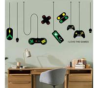 Boys Game Wall Stickers Removable Gaming Controller Wall Decals Bedroom Playroom Wall Decoration for Living Room Decor Art Mural for Men Teenager by RuiChy