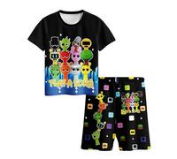 Boys Gaming Tshirt and Shorts Set Music Game Top and Shorts for 5-10 Years