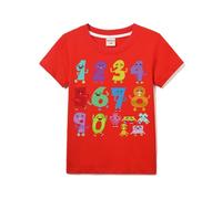 Boys Girls 100% Cotton T-Shirts Unisex Kids Tee for 3-13Y (Red,3-4 Years,3 Years,4 Years)