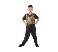 Boys Girls 1980s Hammer Time Costume MC Hammer Celebrity Fancy Dress Child Outfi