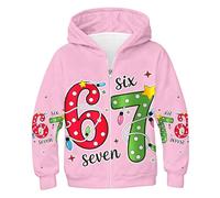 Boys Girls 67 Meme Hoodie 6 7 Number for Kids Casual Long Sleeve Pullover Sweatshirt Coats Kawaii for 3-12 Years