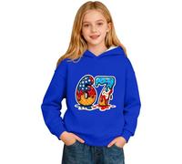 Boys Girls 67 Meme Hoodie Loose Casual Fashion Printed Long Sleeve Sweatshirts Unisex Cotton Sweatshirt 6 7 Meme Shirt Boys Girls Holiday Essential Blue