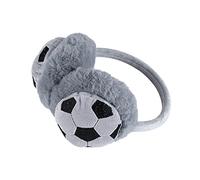 Boys Girls Cute Football Earmuffs Kids Soft Fluffy Faux Fur Earmuffs Plush Ear Warmer Children Winter Warm Soccer Earmuffs Earflaps Ears Protector Full Cover Surround Adjustable Ear Wrap Headband