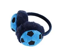 Boys Girls Cute Football Earmuffs Kids Soft Fluffy Faux Fur Earmuffs Plush Ear Warmer Children Winter Warm Soccer Earmuffs Earflaps Ears Protector Full Cover Surround Adjustable Ear Wrap Headband