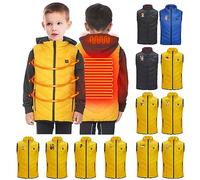 Boys Girls Heated Vest Clearance, Christmas Heating Jacket 3 Adjustable Temperature Heating Waistcoat, Children Electric USB Rechargeable Winter Thermal Vests Washable Heated Gilet Outdoor Skiing