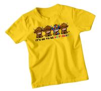 Boys Girls Highland Cow Autism Awareness Day T-Shirt Tee Spectrum Acceptance Support #AD 9-11 Years Yellow