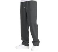 Boys Girls Kids Baggy Joggers Casual Baggy Jogging Tracksuit Bottoms Straight Wide Leg Elasticated Waist Track Sweatpants School Trousers Open Hem Cozy Casual Sports Sweatpants for Kids Dark Gray