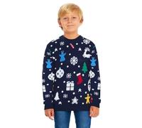 Boys Girls Kids Children Unisex Christmas Xmas Knitted Novelty, Retro, Elf, Football Jumper Sweater