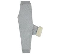 Boys Girls Kids Plain Fleece Jogging Bottoms Sweat Pants Elastic Waist Ribbed Trousers Legs Casual Keep Warm School Sports Wear Classic Tracksuit Outwear Light Grey 3-4 Years