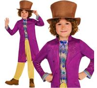 Boys Girls Kids Willy Wonka Chocolate Factory Book Day Fancy Dress Costume 3-10