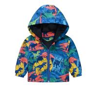 Boys Girls Lightweight Windproof Jackets Kids Long Sleeve Hooded School Coats Baby Girls Toddler Zip Up Hoodie Outwear Windbreaker 0-5 Years
