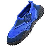 Boys Girls Mens Womens Surf Aqua Shoes Beach Swim Water Shoes Wetsuit Socks (UK 4, Blue)
