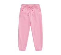 Boys Girls Plain Joggers Kids Bottoms Classic Elasticated Cuff Fleece Lined Jogging Tracksuit Kids Casual School Trousers for PE Sports Games Age 5 12 Years (Pink, 3-4 Years)