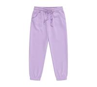 Boys Girls Plain Joggers Kids Bottoms Classic Elasticated Cuff Fleece Lined Jogging Tracksuit Kids Casual School Trousers for PE Sports Games Age 5 12 Years (Purple, 3-4 Years)