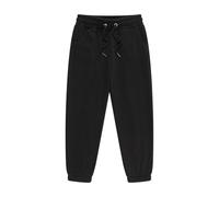Boys Girls Plain Joggers Kids Bottoms Classic Elasticated Cuff Fleece Lined Jogging Tracksuit Kids Casual School Trousers for PE Sports Games Age 5 12 Years (Black, 3-4 Years)