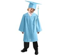 Boys Girls Preschool Kindergarten Unisex Graduation Gown Cap Set Color Suit Kindergarten Children Graduation Bachelor Stage Performance Gown With Hat Graduation Gown For Kids (BU2, 4-5 Years)