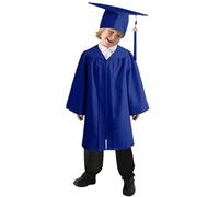 Boys Girls Preschool Kindergarten Unisex Graduation Gown Cap Set Color Suit Kindergarten Children Graduation Bachelor Stage Performance Gown With Hat Graduation Gown For Kids (BU1, 4-5 Years)