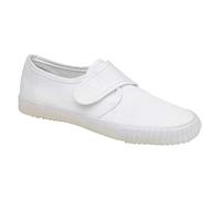 Boys Girls School Pumps PE Gym Black/White Plimsolls Trainers Adult Lace Dance Ballet Plain Plimsoles - Non Marking Sole